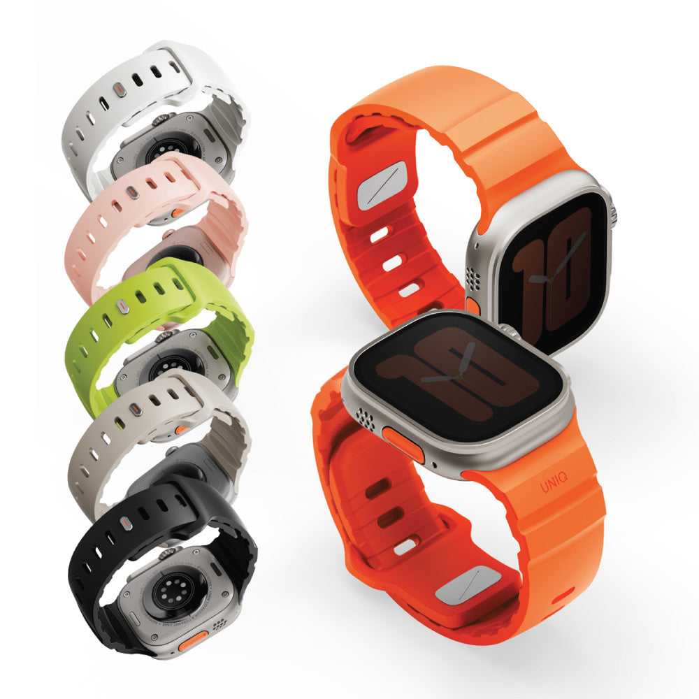 Alton Apple Watch 防水矽膠雙色錶帶