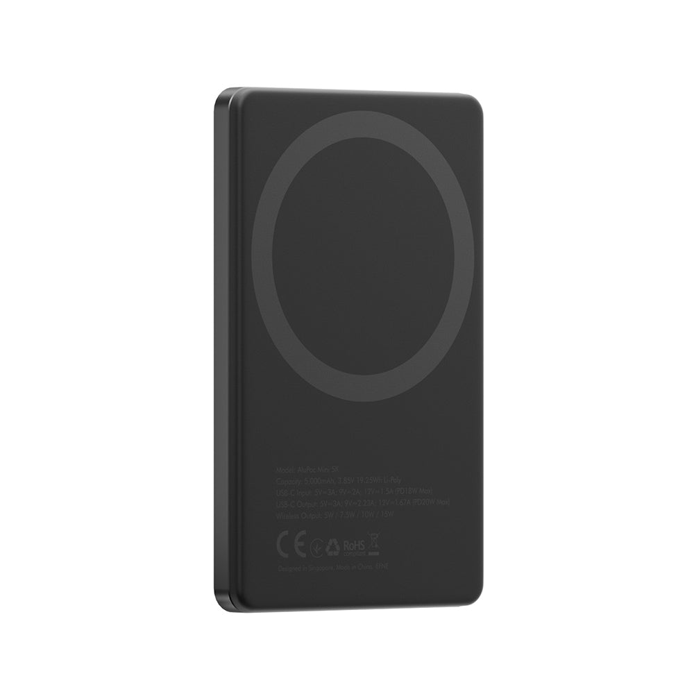 AluPac Mini 5000mAh 磁吸輕薄行動電源｜WH 標示