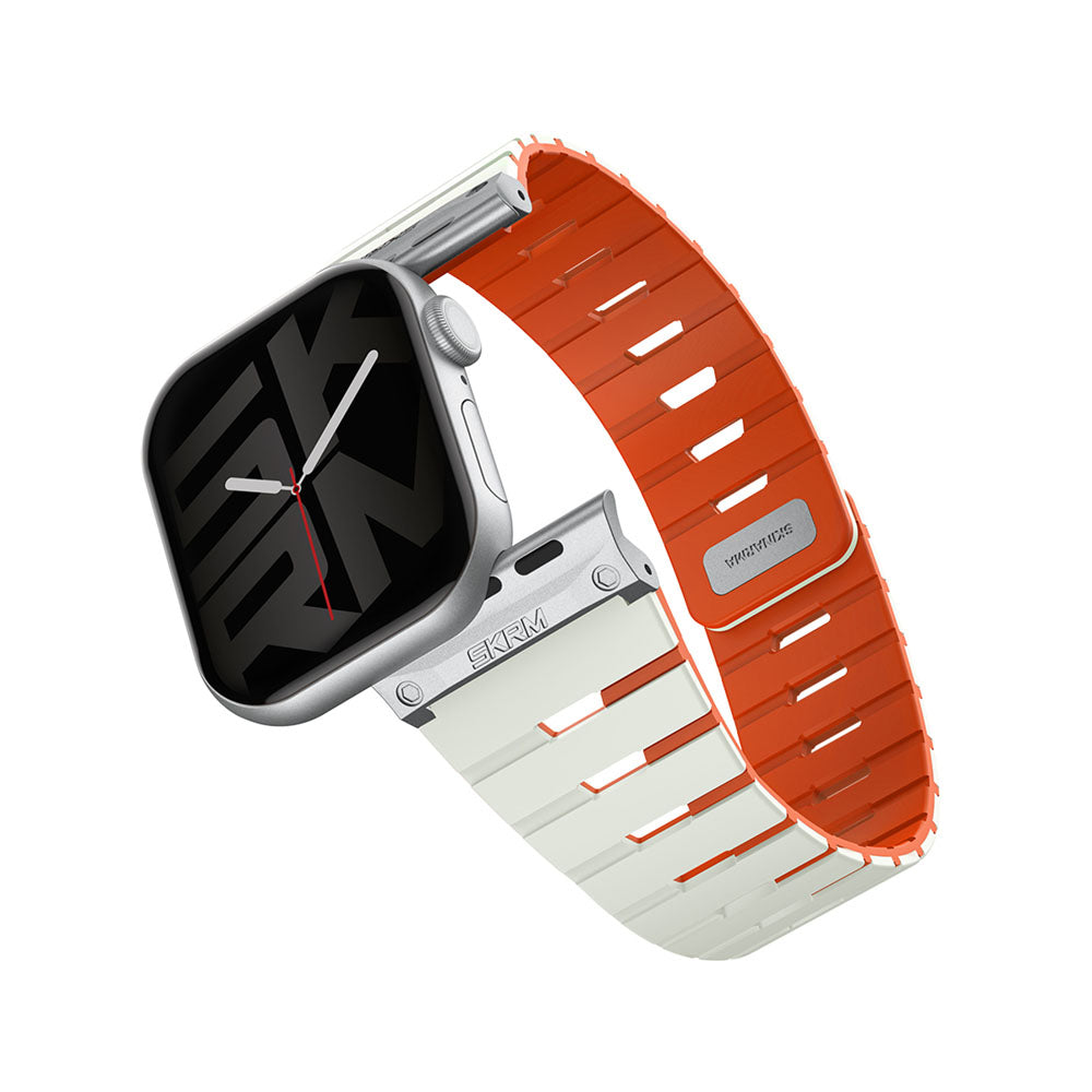 Gemini Apple Watch 雙色矽膠磁吸錶帶