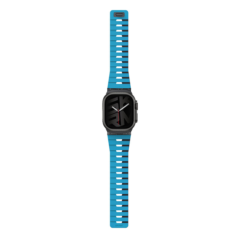Gemini Apple Watch 雙色矽膠磁吸錶帶