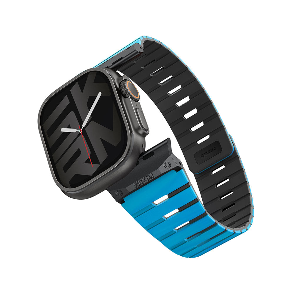 Gemini Apple Watch 雙色矽膠磁吸錶帶