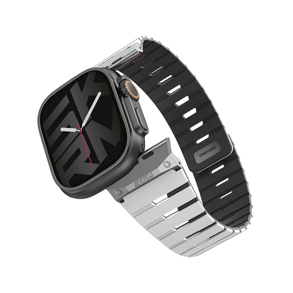 Gemini Apple Watch 雙色矽膠磁吸錶帶