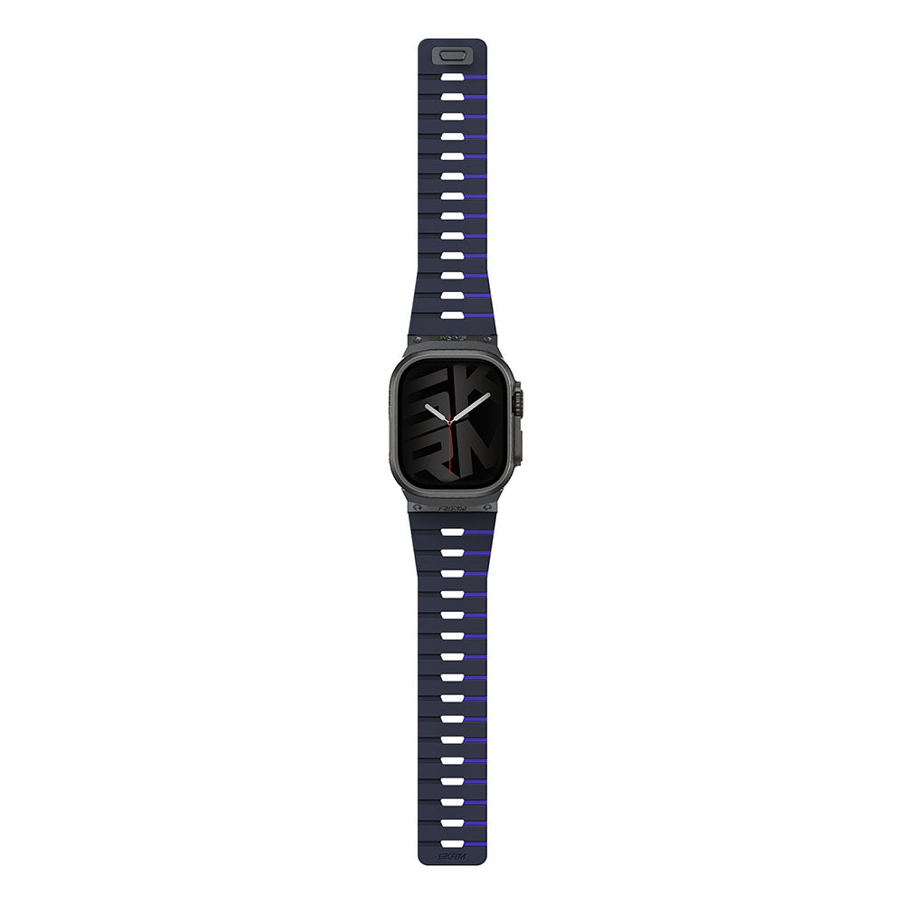 Gemini Apple Watch 雙色矽膠磁吸錶帶