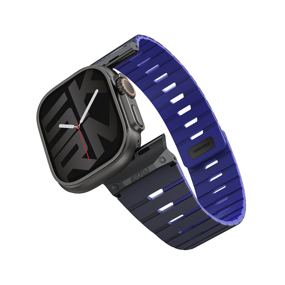 Gemini Apple Watch 雙色矽膠磁吸錶帶