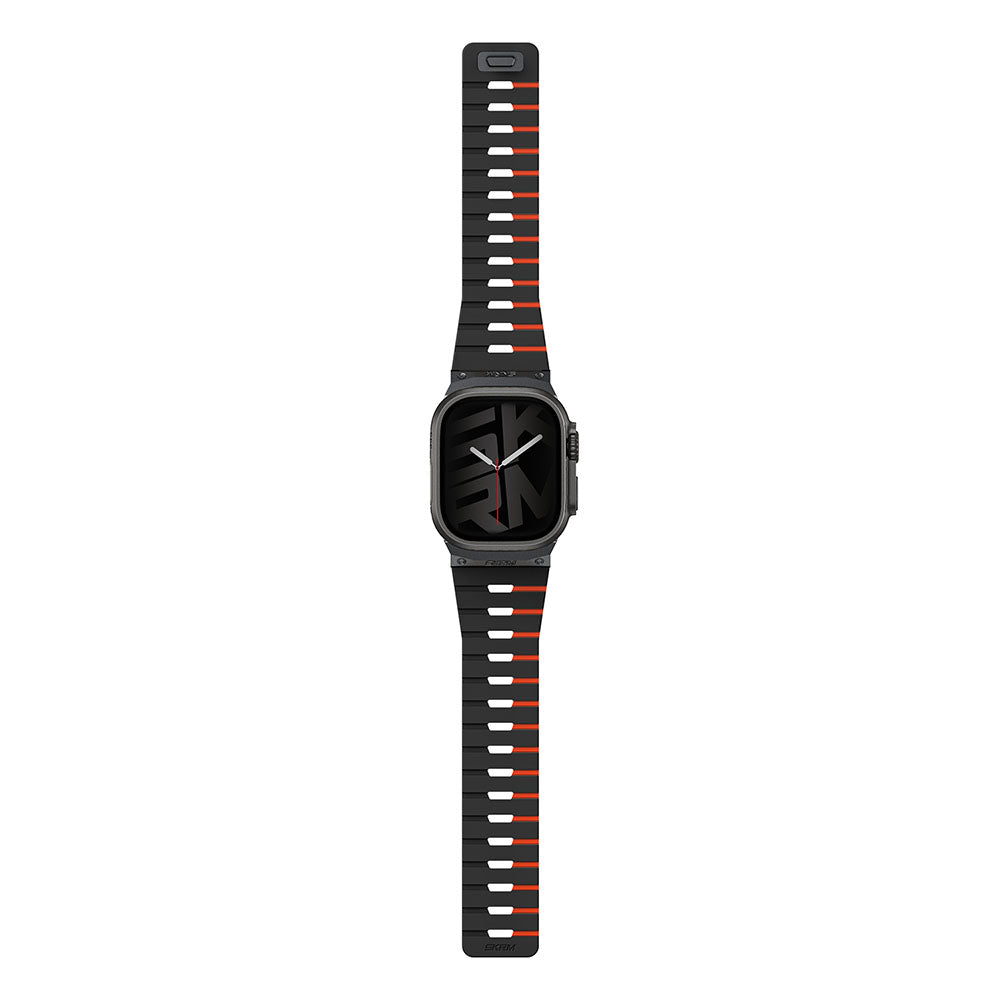 Gemini Apple Watch 雙色矽膠磁吸錶帶