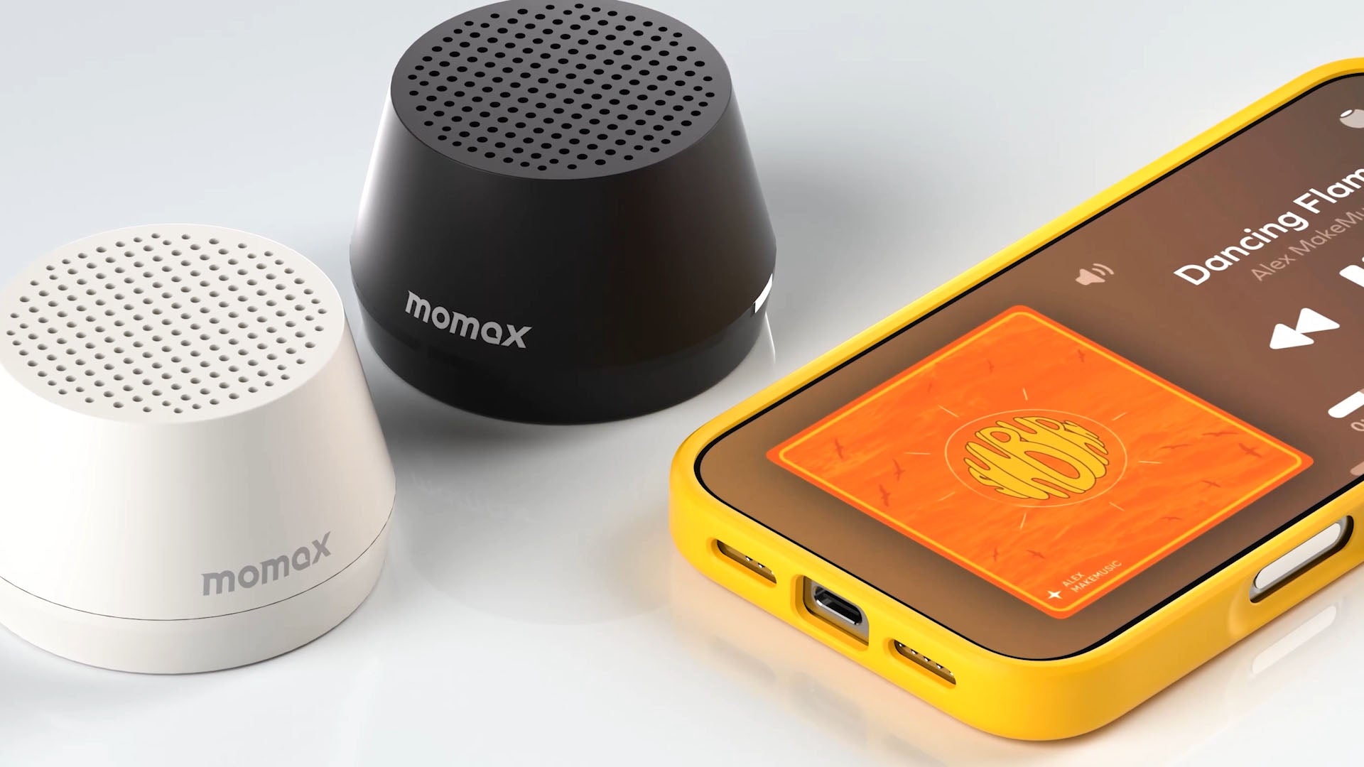 載入影片：Momax 摩米士 1-Vibe Go Lite 磁吸無線音箱