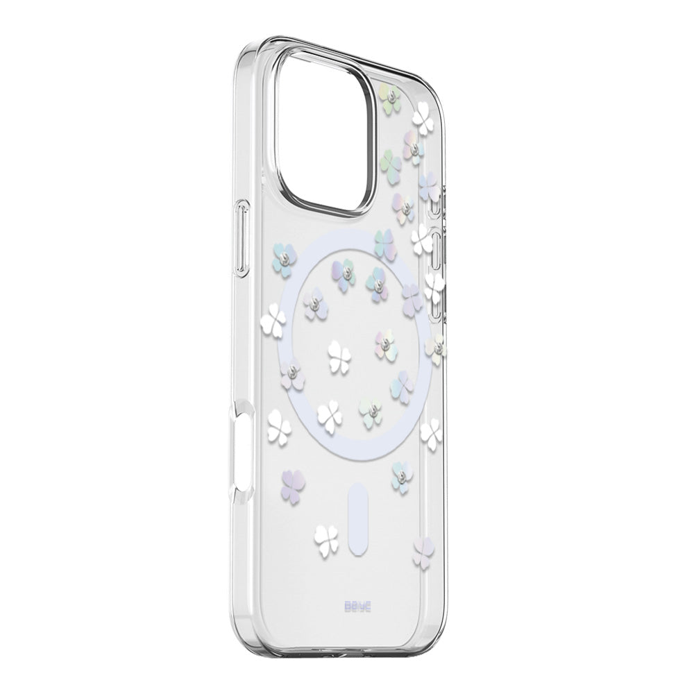 磁吸防摔手機殼 鑲鑽四葉草 iPhone 16 系列