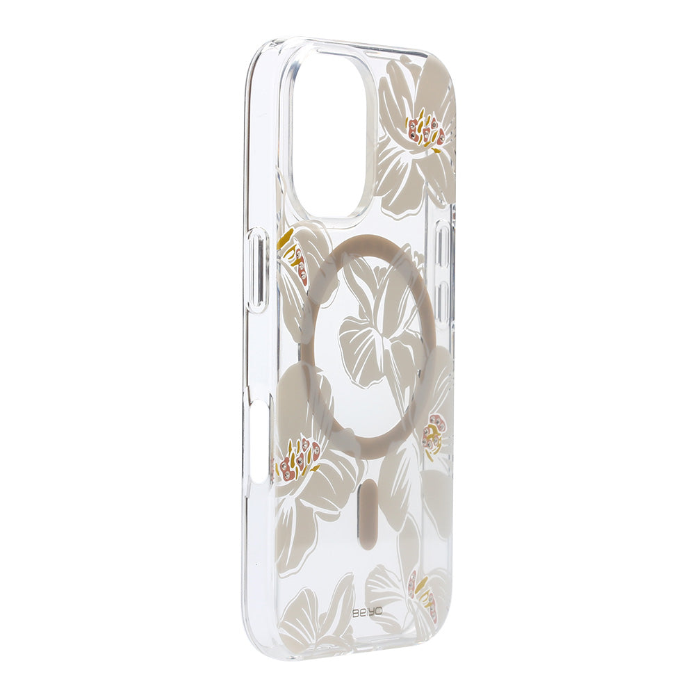 磁吸防摔手機殼 鑲鑽山茶花 iPhone 16 系列