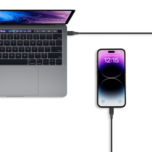 1-Link Flow  MFi認證 USB-C to Lightning 編織充電線 2m