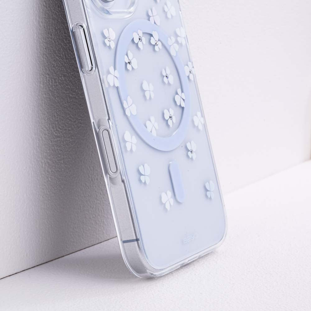 磁吸防摔手機殼 鑲鑽四葉草 iPhone 16 系列