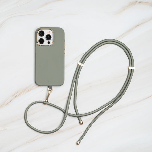 Creme 質感可磁吸棉繩掛繩兩用手機殼 iPhone 15 Pro / Pro Max