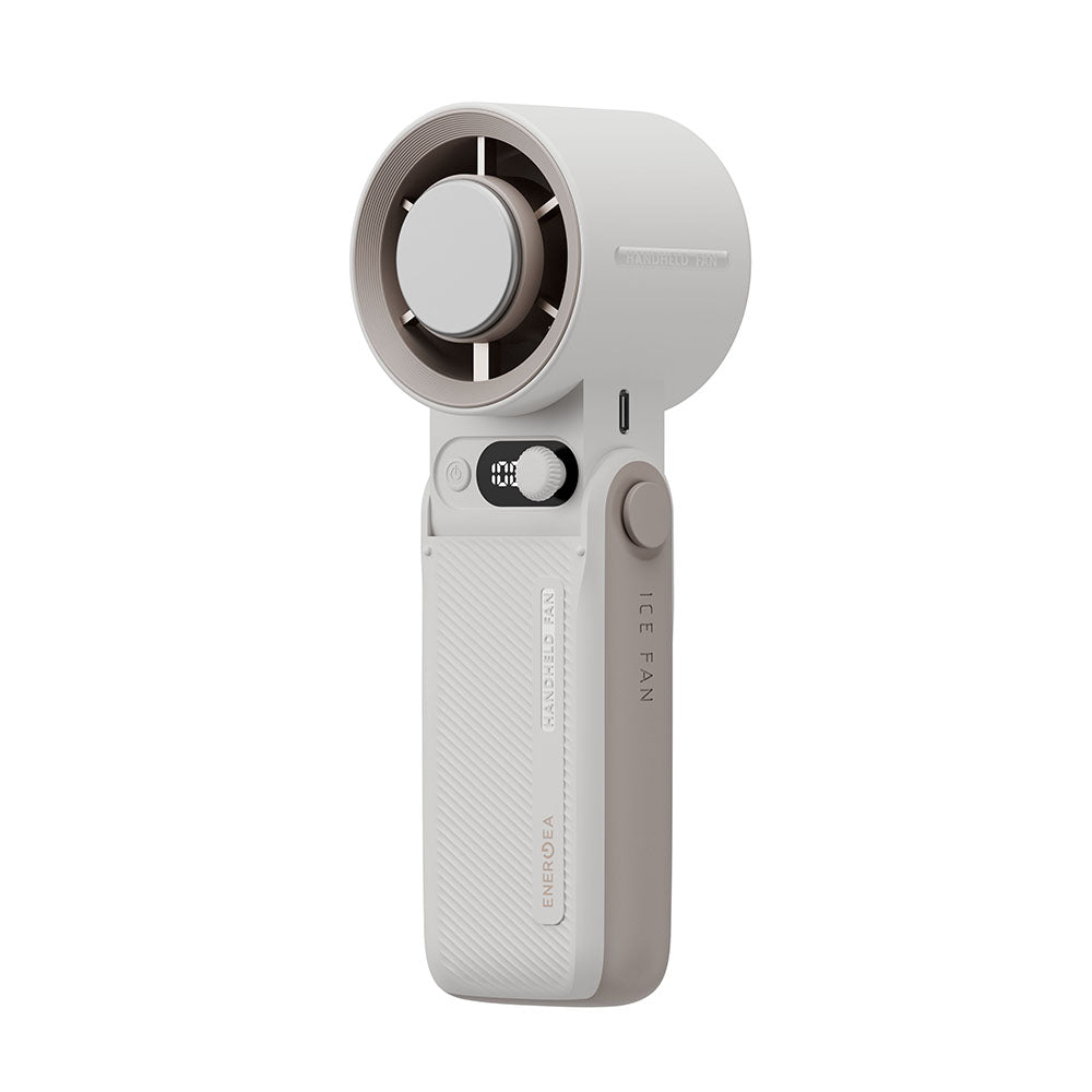 ENERGEA 新加坡 AirMate Chill 6000mAh 冰感降溫手持風扇 奶茶+棕