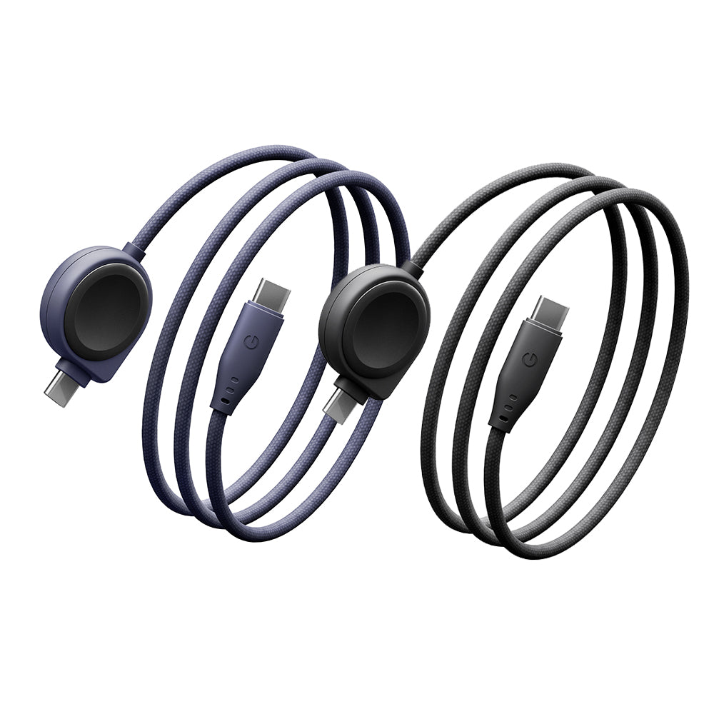 ENERGEA 新加坡 Flow Duo USB-C to USB-C+Samsung Watch 二合一手錶充電線 1.5M