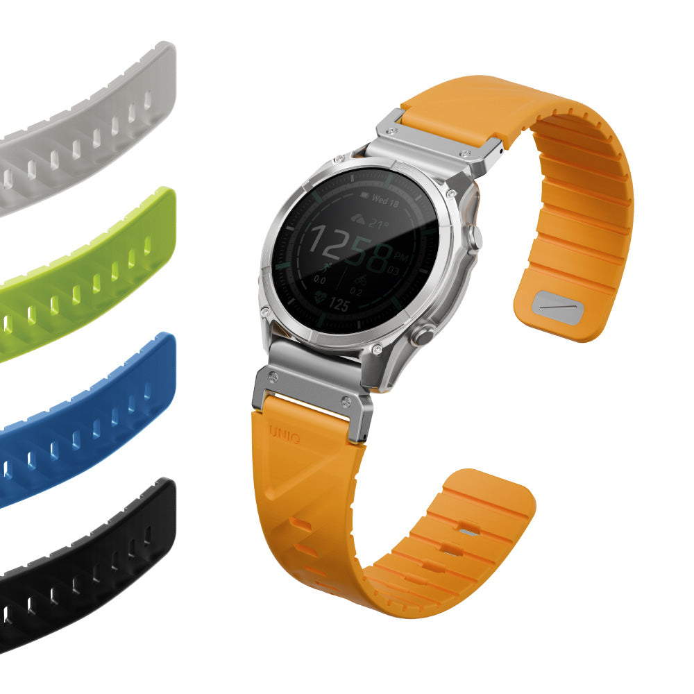 UNIQ 新加坡 Fluo Garmin可拆式矽膠錶帶