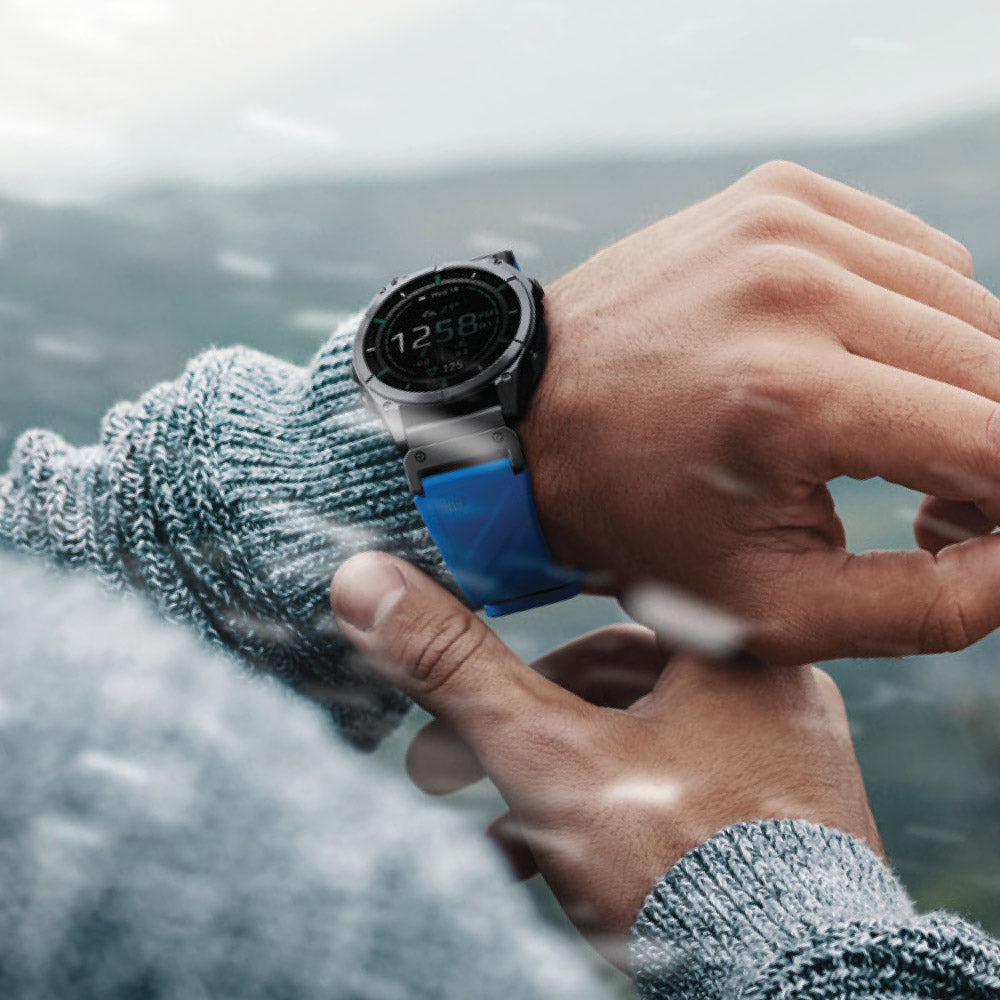 UNIQ 新加坡 Fluo Garmin可拆式矽膠錶帶