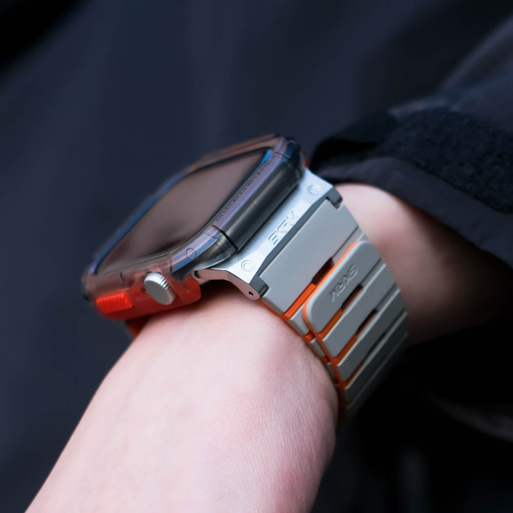 Gemini Apple Watch 雙色矽膠磁吸錶帶