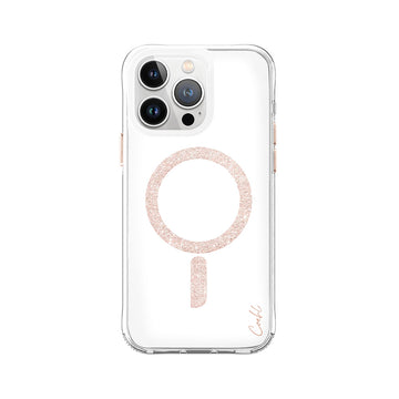 UNIQ ── COEHL Glace 質感磁吸防摔手機殼 玫金 iPhone 15 Pro / Pro Max (附拭鏡布)