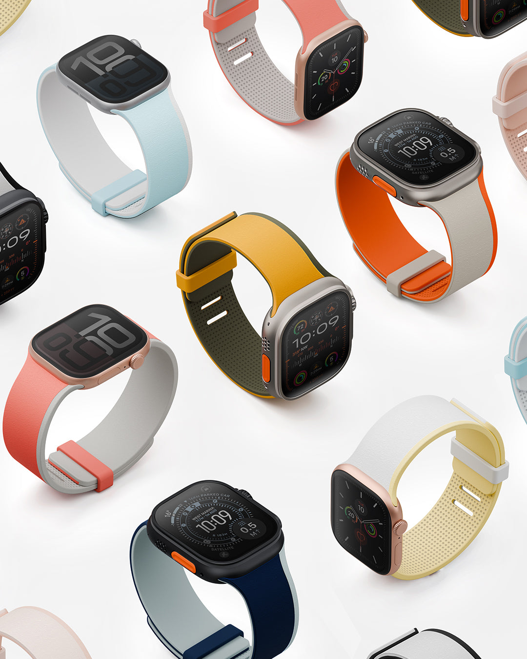 UNIQ 新加坡 Revix 4th Apple Watch 雙色矽膠磁吸錶帶