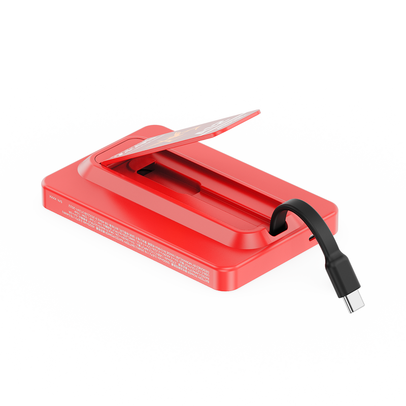 機動戰士鋼彈Gundam聯名 1-Power X Pro 5000mAh 磁吸內建USB-C線行動電源-附支架｜CCC 認證 & WH 標示