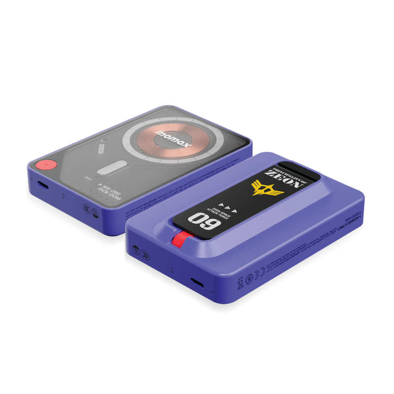 機動戰士鋼彈Gundam聯名 1-Power X Pro 10000mAh 磁吸內建USB-C線行動電源-附支架｜CCC 認證 & WH 標示
