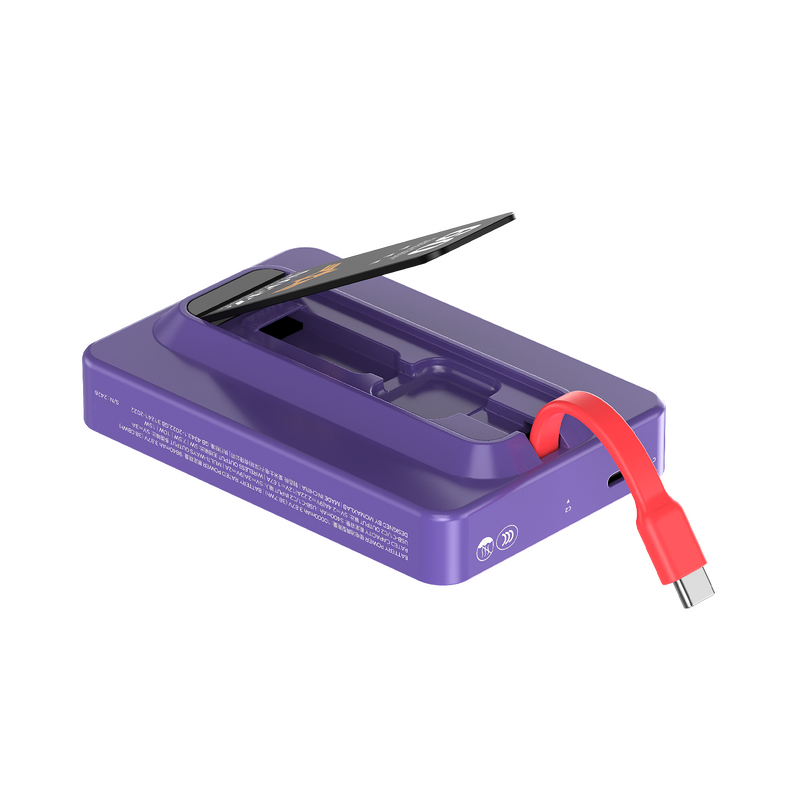 機動戰士鋼彈Gundam聯名 1-Power X Pro 10000mAh 磁吸內建USB-C線行動電源-附支架｜CCC 認證 & WH 標示