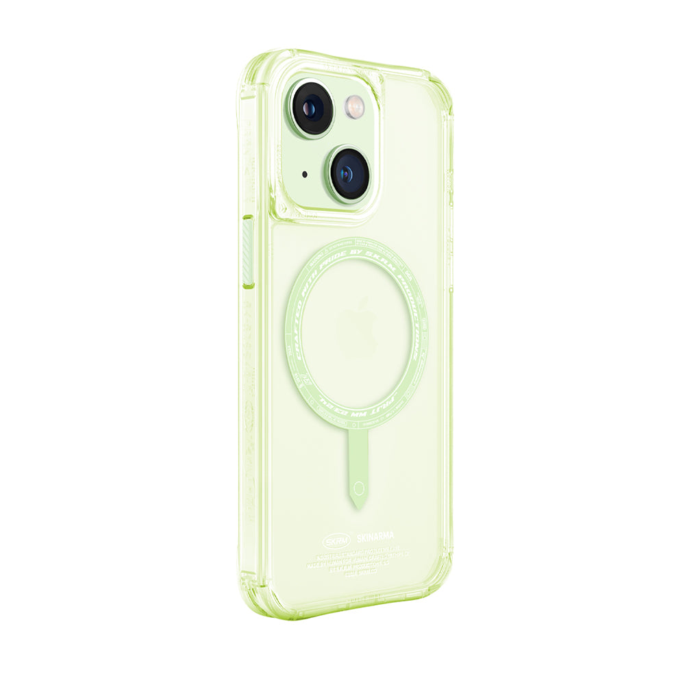 Saido 低調風格磁吸防摔手機殼 附掛繩環 iPhone 15
