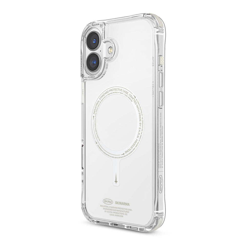 Saido 低調風格磁吸防摔手機殼 附掛繩環 iPhone 16 系列
