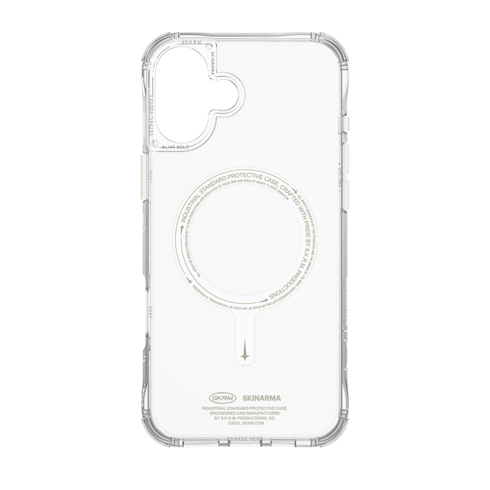 Saido 低調風格磁吸防摔手機殼 附掛繩環 iPhone 16 系列