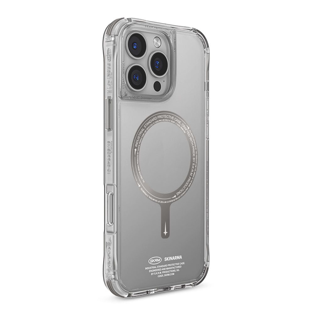 Saido 低調風格磁吸防摔手機殼 附掛繩環 iPhone 16 系列