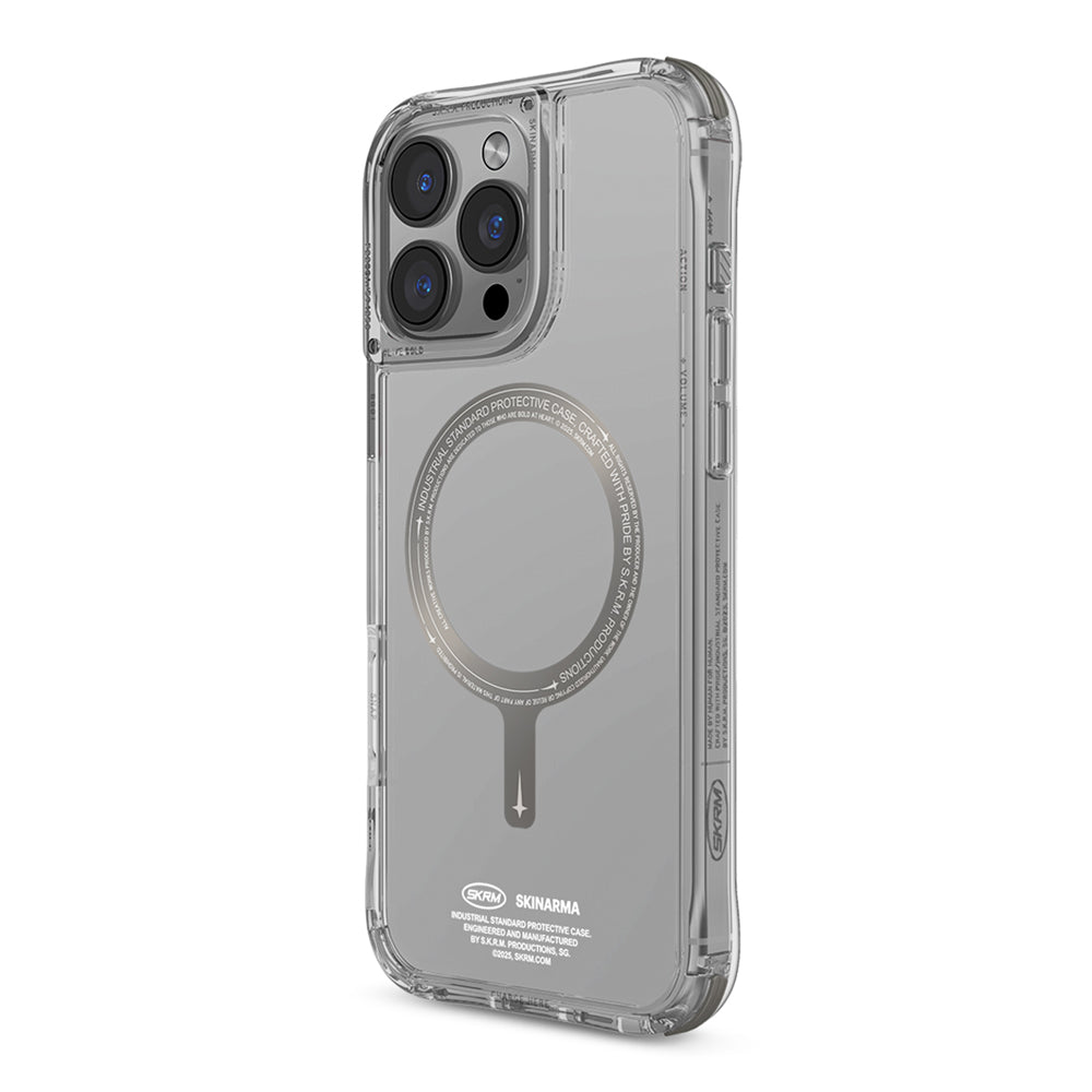 Saido 低調風格磁吸防摔手機殼 附掛繩環 iPhone 16 系列
