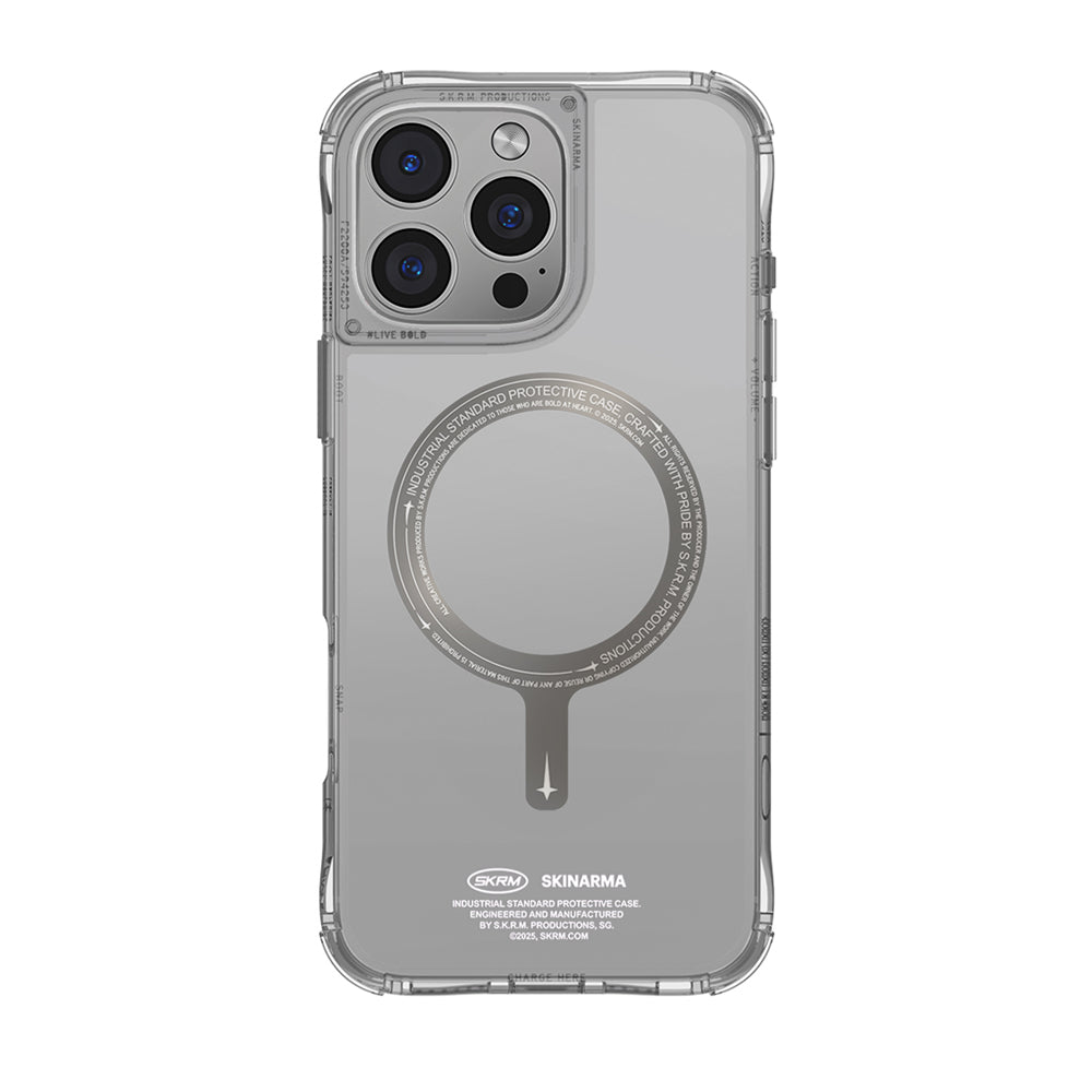 Saido 低調風格磁吸防摔手機殼 附掛繩環 iPhone 16 系列