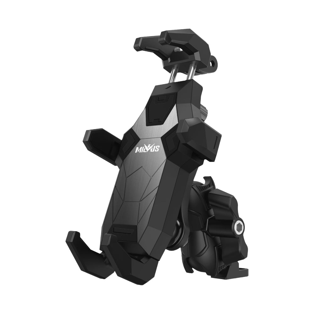 ME28 防盜減震機車手機架 星鐵灰