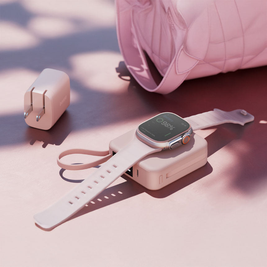 MagPac Mini+10000mAh 磁吸帶線行動電源 USB-C to USB-C｜WH 標示