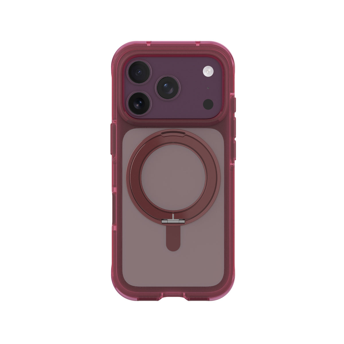MagStrong 360度旋轉支架泡泡殼 iPhone 18 / 17 系列 iPhone 18 Pro 17 Pro (6.3 吋) 酒紅色 ｜亞瑟3C生活