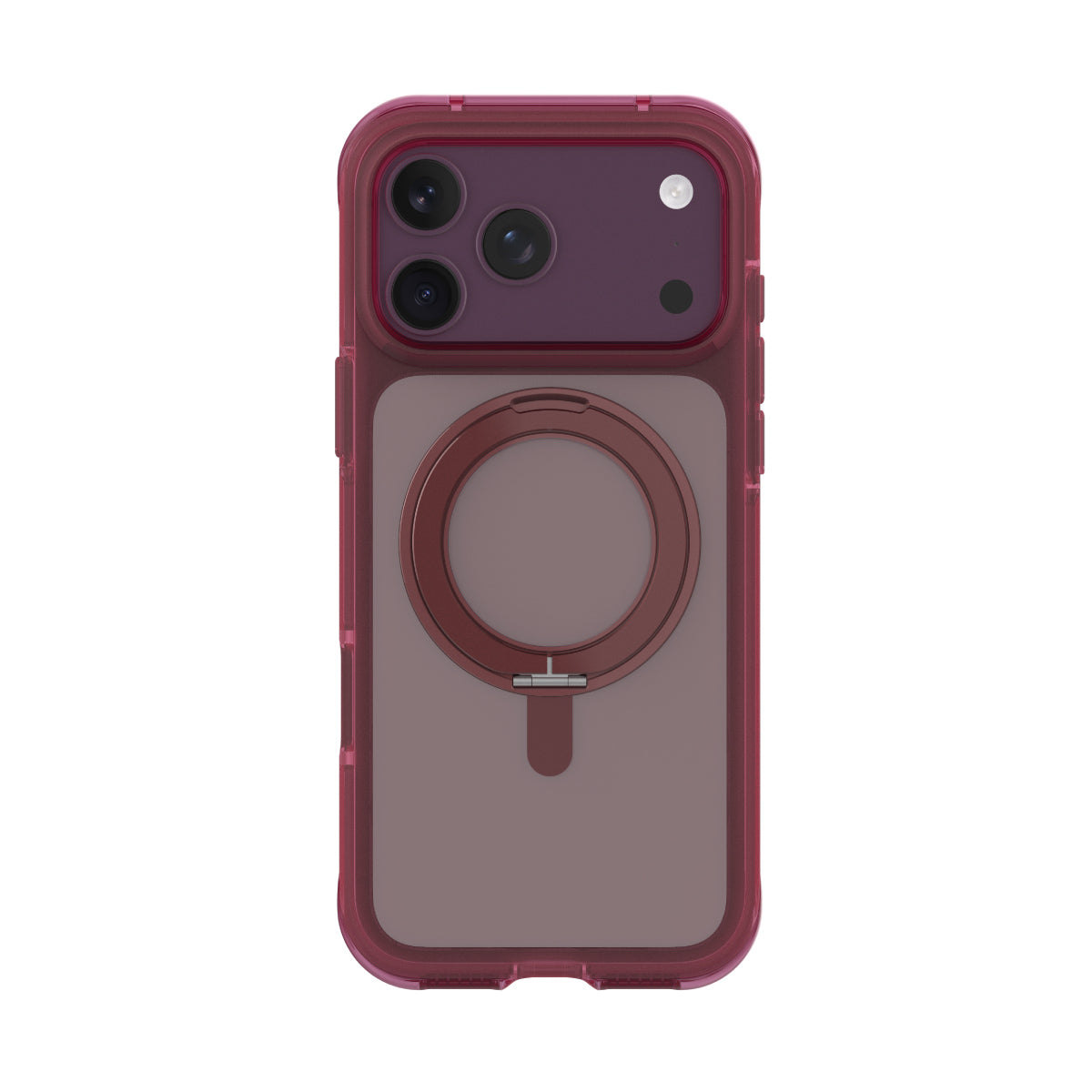 MagStrong 360度旋轉支架泡泡殼 iPhone 18 / 17 系列 iPhone 18 Pro Max 17 Pro Max (6.9 吋) 酒紅色 ｜亞瑟3C生活