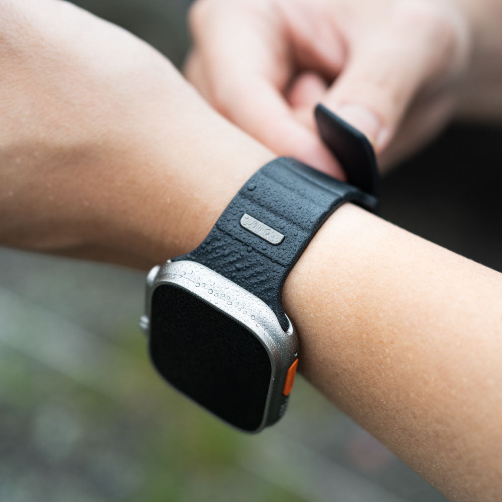 Stride Apple Watch 防水FKM橡膠不鏽鋼高質感錶帶