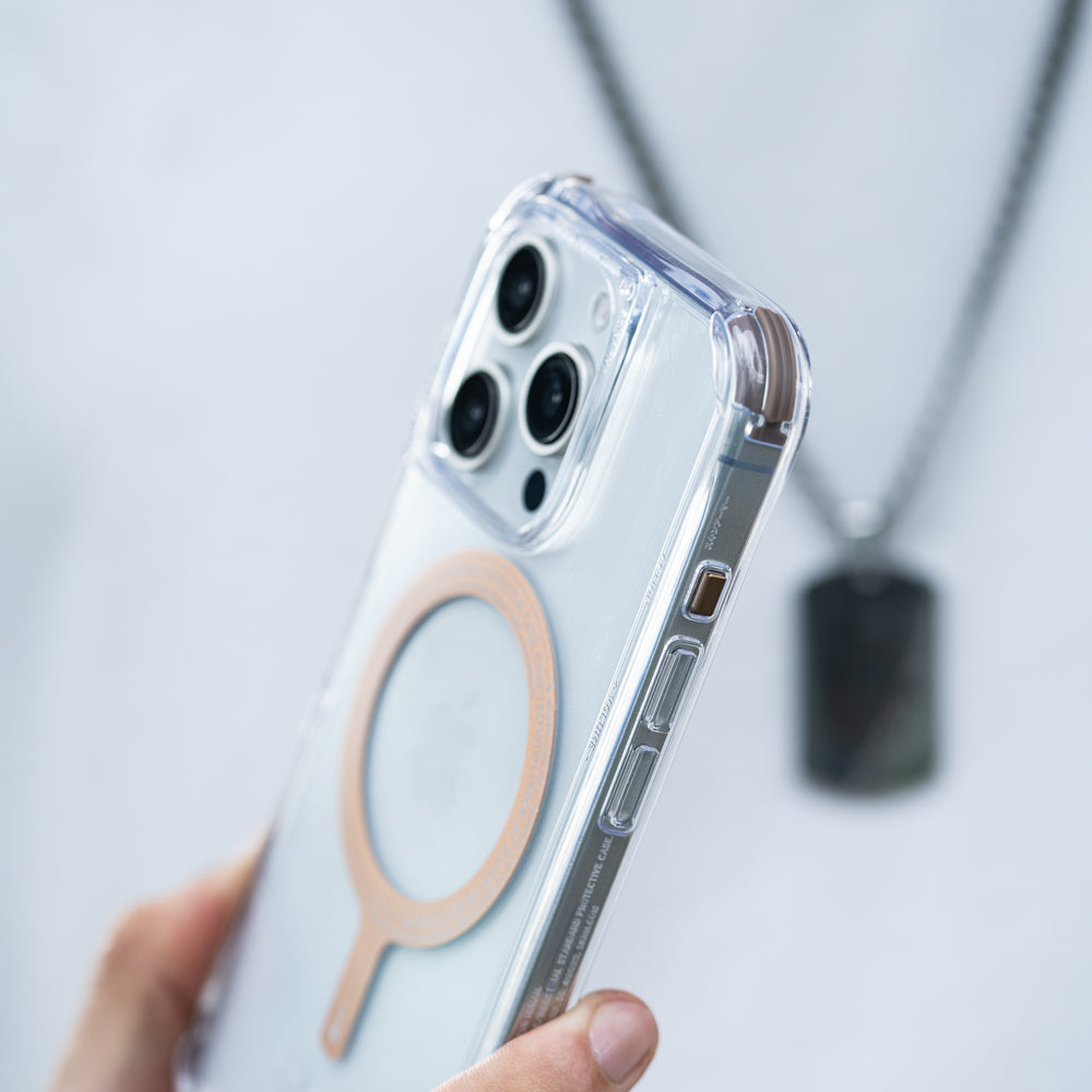 Saido 低調風格磁吸防摔手機殼 附掛繩環 iPhone 16 系列