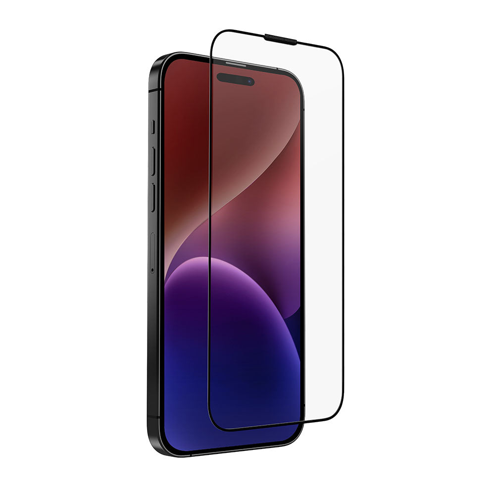OPTIX 滿版高清透9H玻璃保護貼 黑邊透明 iPhone 15 系列