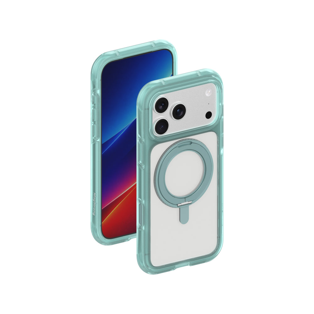 MagStrong 360度旋轉支架泡泡殼 iPhone 17 系列 珊瑚藍 ｜亞瑟3C生活