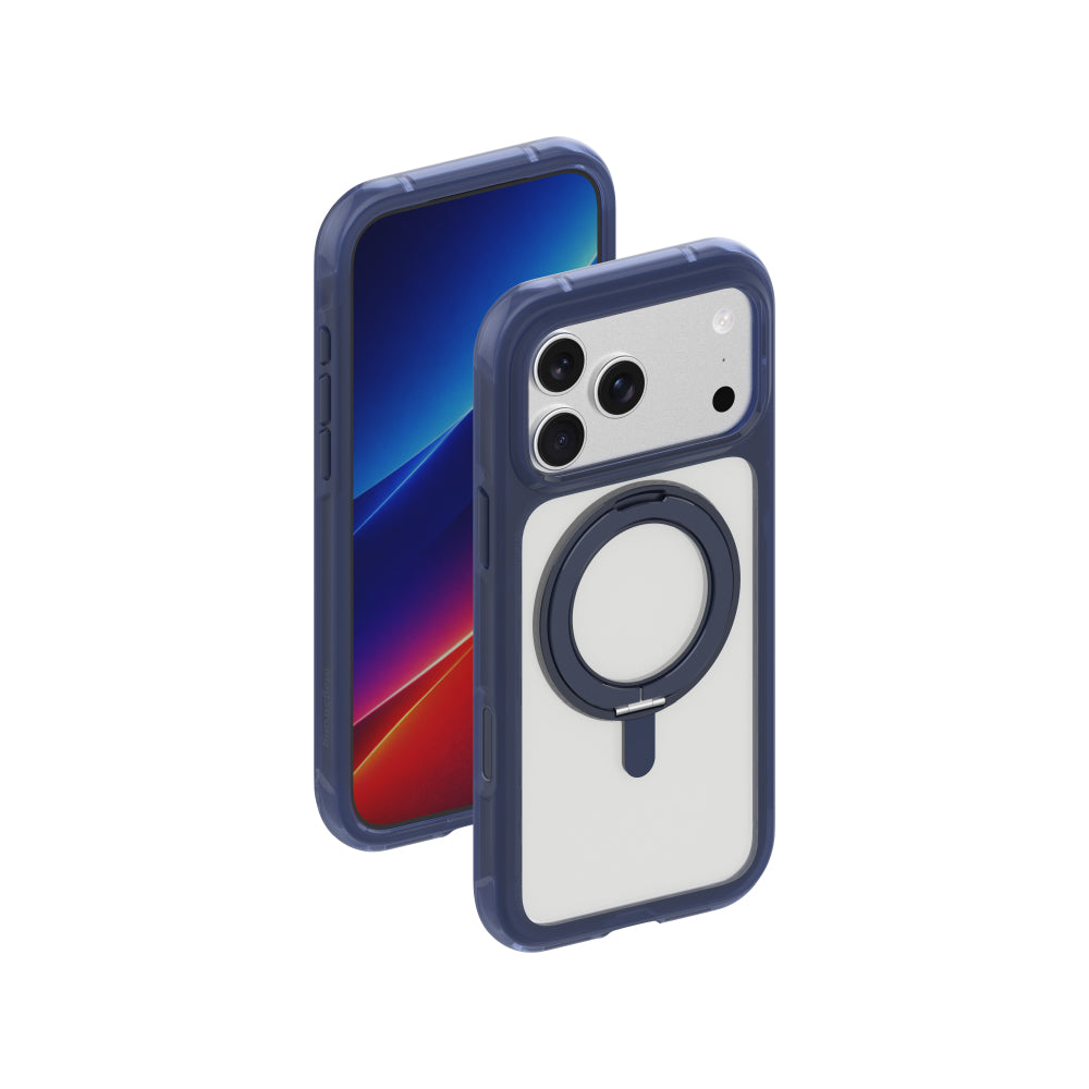 MagStrong 360度旋轉支架泡泡殼 iPhone 17 系列 午夜藍 ｜亞瑟3C生活
