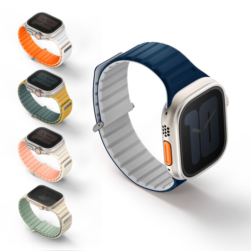 Revix EVO Apple Watch 雙色矽膠磁吸錶帶
