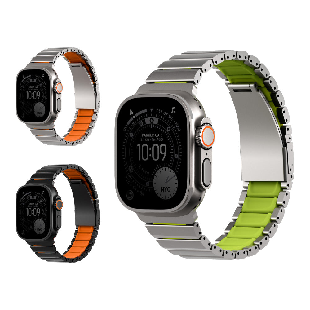 UNIQ 新加坡 Strova Flex Apple Watch 不鏽鋼調節錶帶