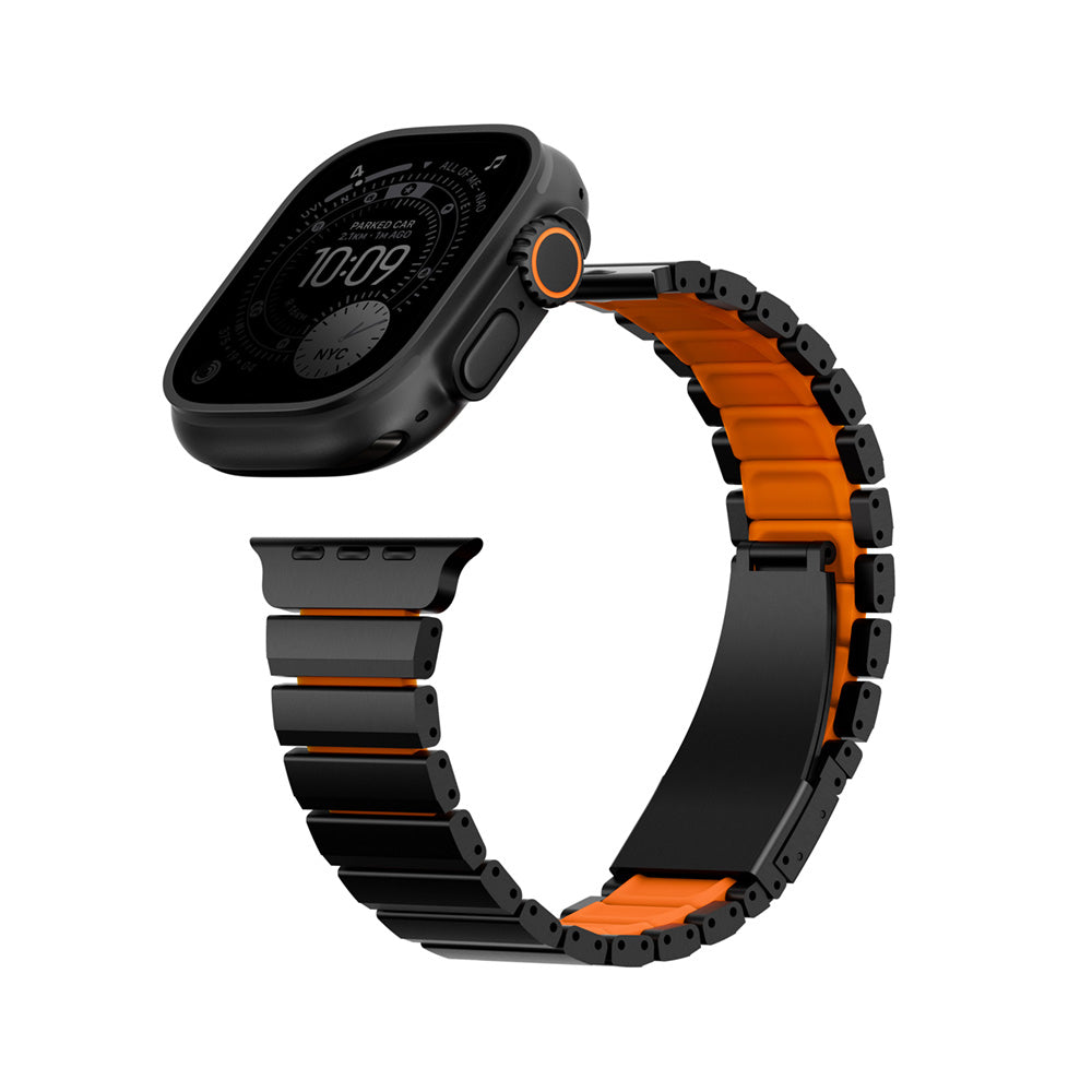 UNIQ 新加坡 Strova Flex Apple Watch 不鏽鋼調節錶帶