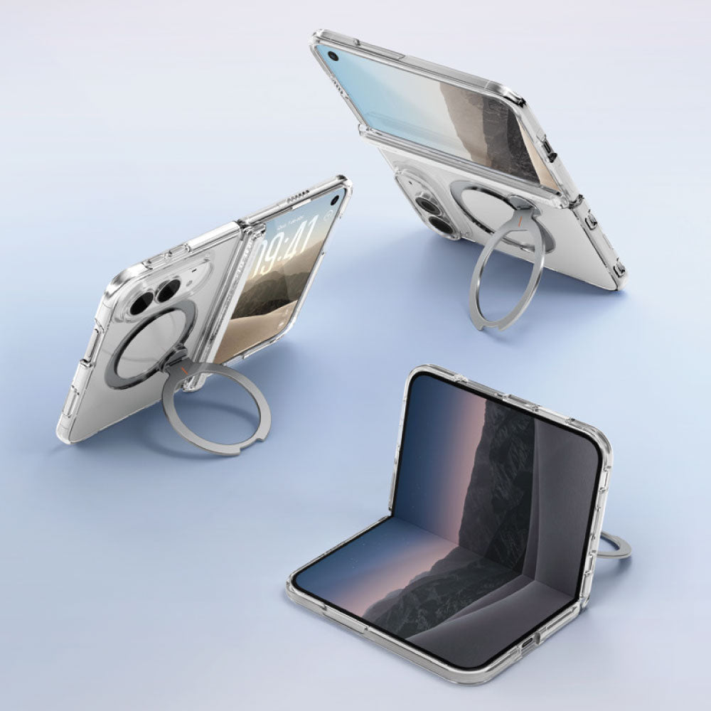 UNIQ 新加坡 Velix 360°雙料防摔磁吸Q型支架手機殼 iPhone Duo 透明 | 預購11月上旬 ｜亞瑟3C生活