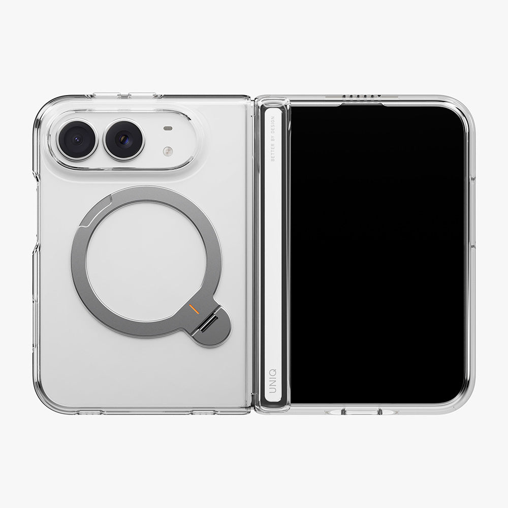 UNIQ 新加坡 Velix 360°雙料防摔磁吸Q型支架手機殼 iPhone Duo 透明 | 預購11月上旬 ｜亞瑟3C生活