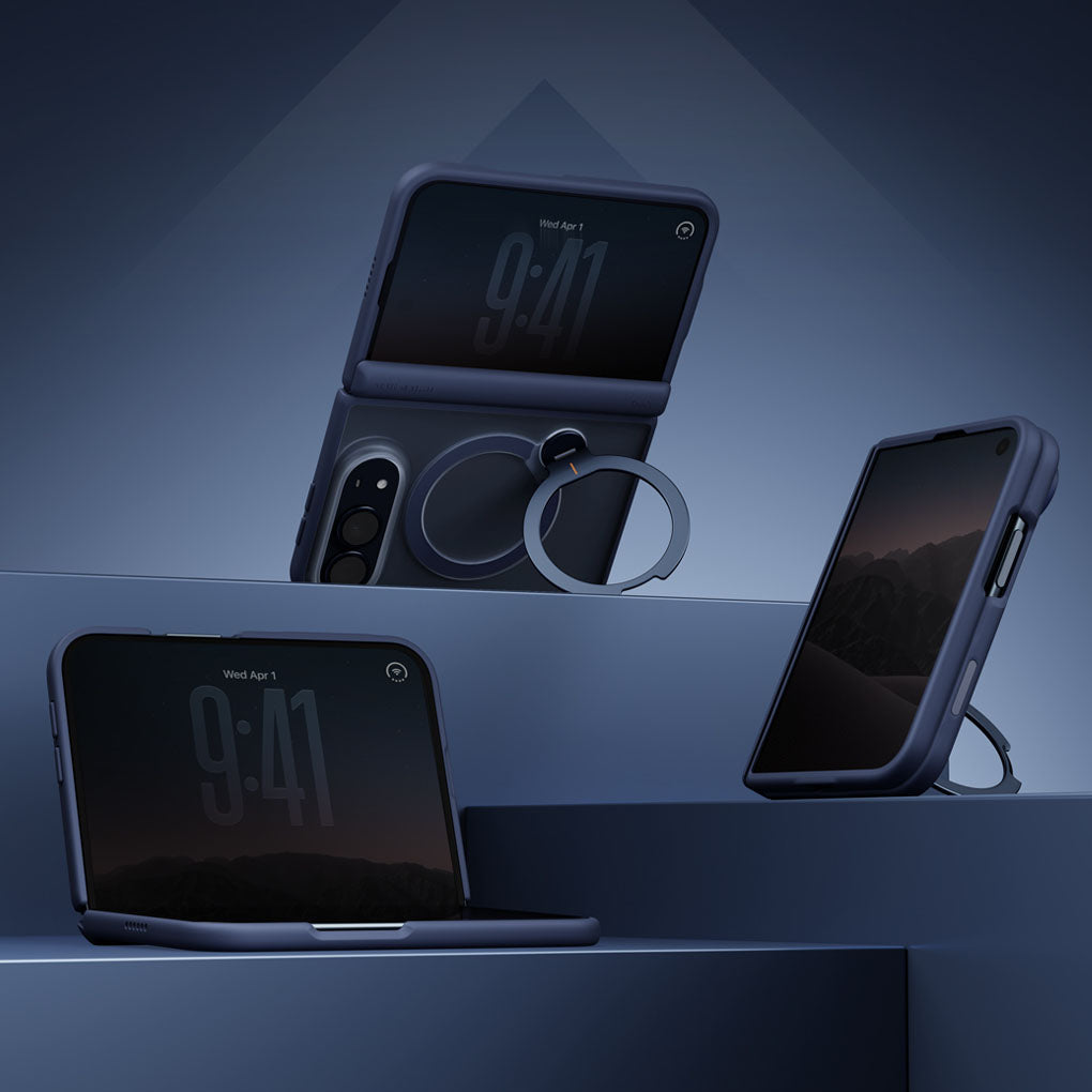 UNIQ 新加坡 Veren X Q型360°支架抗指紋磨砂手機保護殼/手機殼 iPhone Duo 霧白/霧藍 | 預購11月上旬 ｜亞瑟3C生活