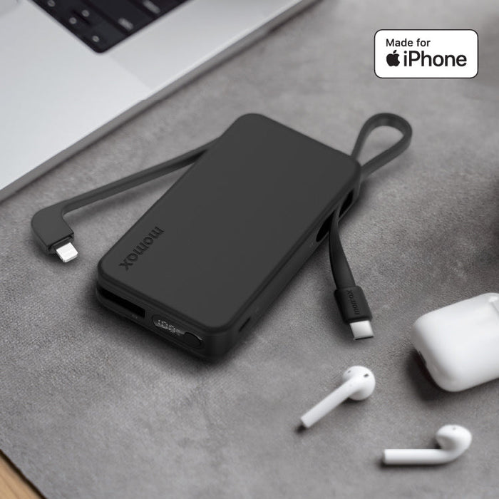 1-Power Vital+ 10000mAh 雙內建 USB-C 線行動電源｜CCC 認證 & WH 標示