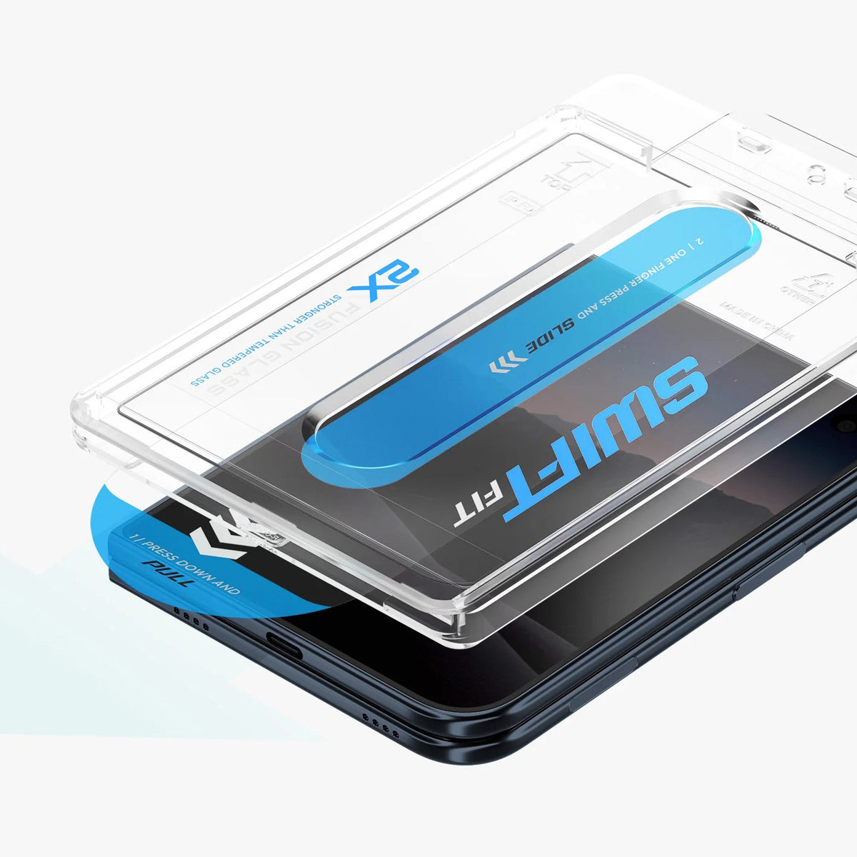 UNIQ 新加坡 OPTIX SwiftFit Vivid 外螢幕快貼防彈級鋼化玻璃保護貼 iPhone Duo| 預購11月上旬 ｜亞瑟3C生活