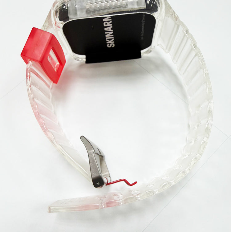 瑕疵福利品-Saido Apple Watch 街頭潮流一體成形錶帶- 透明(輕微染色)