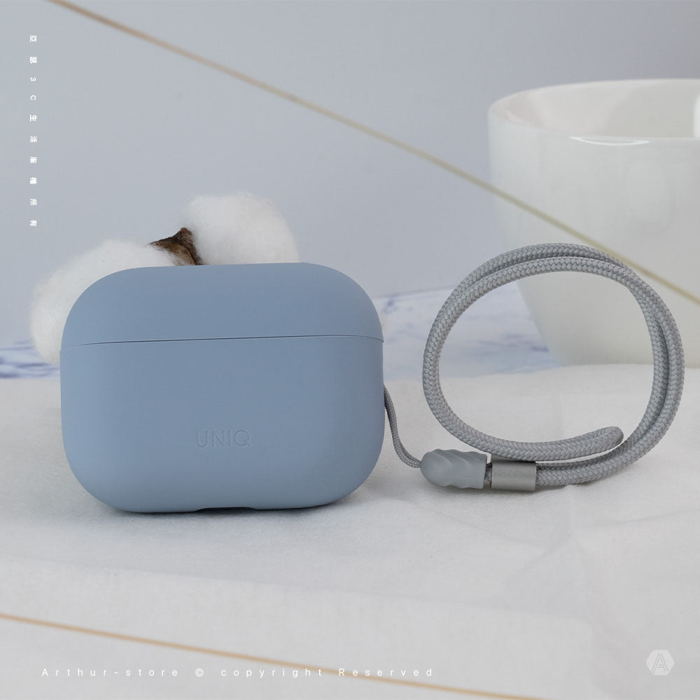 Lino 素色簡約液態矽膠藍牙耳機保護套(附掛繩) AirPods Pro 第2代
